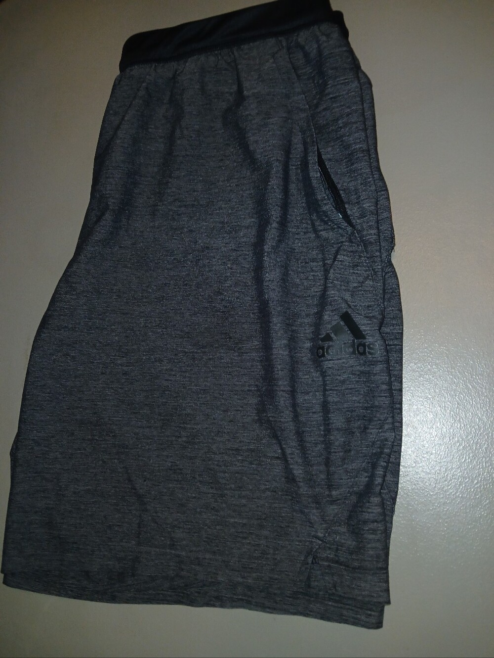 adidas Dark Gray Heather Performance Shorts Size XL